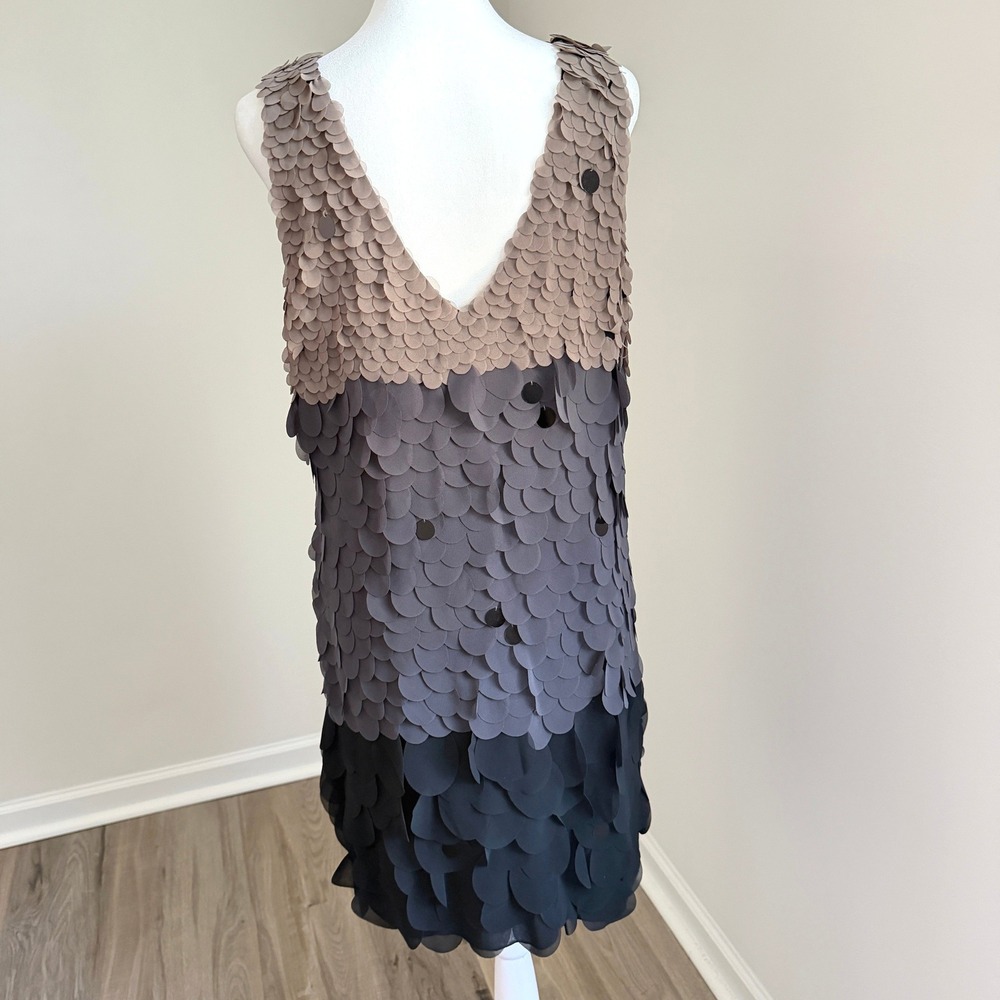 Hale Bob Ombre 3D Petal Applique Dress Women Large Statement Cocktail Party NEW - Picture 4 of 8